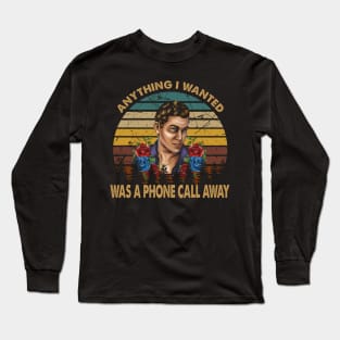 Joe pesci vintage Anything i wanted was a phone call away Long Sleeve T-Shirt